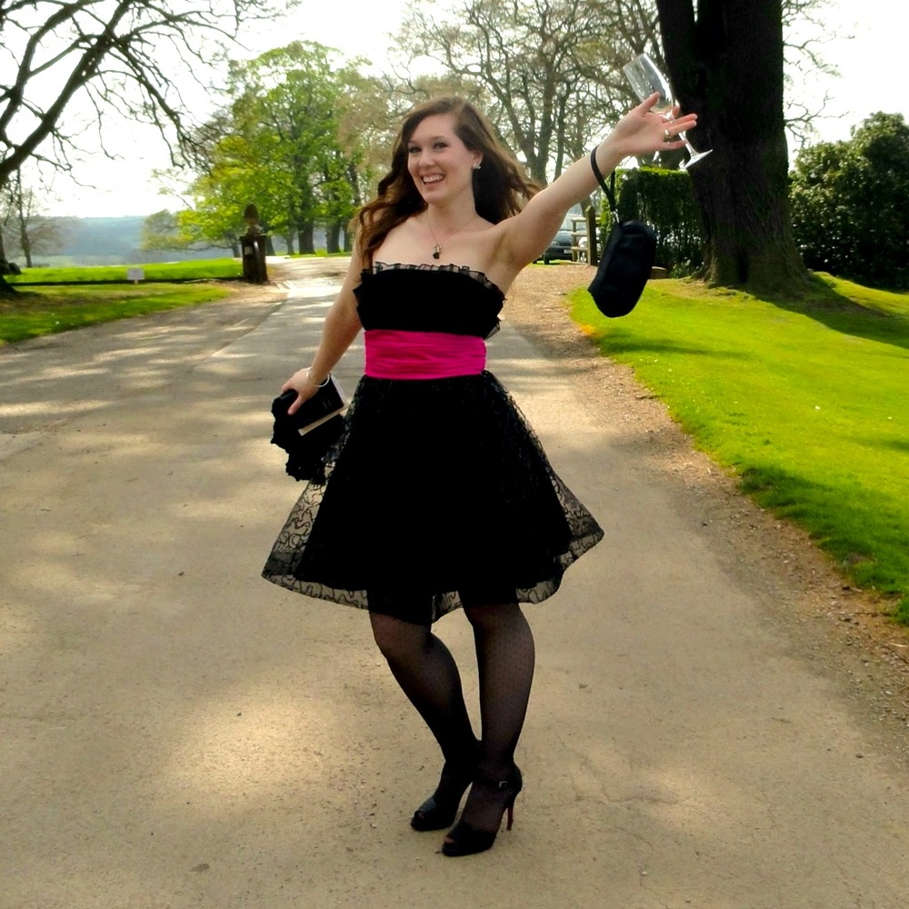 Betsy Johnson Little Black cocktail Dress Size 4